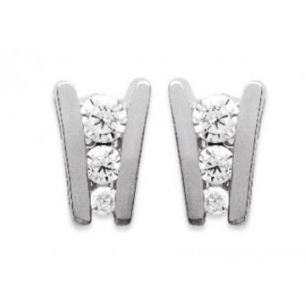 Boucles d'oreilles argent 925/000 rhodiée oz OP37410