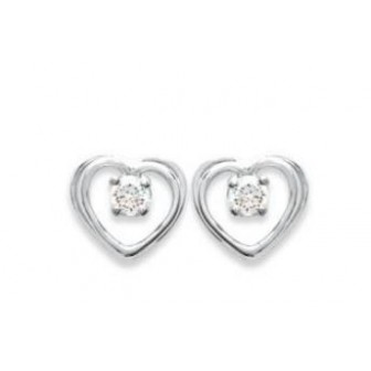 Boucles d'oreilles argent 925/000 rhodiée oz