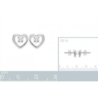 Boucles d'oreilles argent 925/000 rhodiée oz