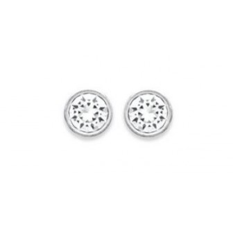 Boucle d'oreilles argent 925/000 cristal