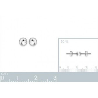 Boucles d'oreilles argent 925 cristal