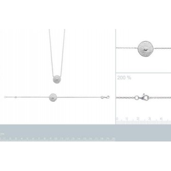 Bracelet argent rhodié 925/000 oz 87308818