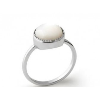 Bague argent 925/000 rhodié nacre 1277304