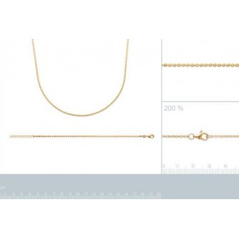 Collier plaqué-or 750/000 3 microns 29095545
