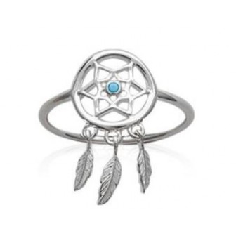 Bague argent 925/000 rhodié et pierre synthétique 1VGY430