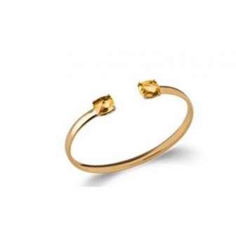 Jonc plaqué-or 750/000 3 microns pierre synthétique 973067