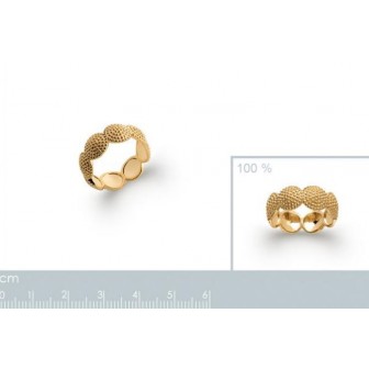 Bague plaqué-or 750/000 3 microns 2274900