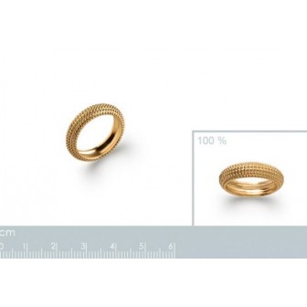 Bague alliance plaqué-or 750/000 3 microns 2275000