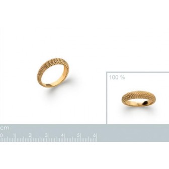 Bague plaqué-or 750/000 3 microns 2273900