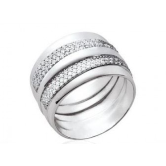 Bague argent 925/000 rhodié oz 1VGY010