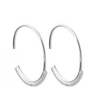 Créoles argent rhodié 925/000 oz 1625710