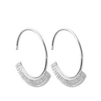 Créoles argent rhodié 925/000 oz 1625810