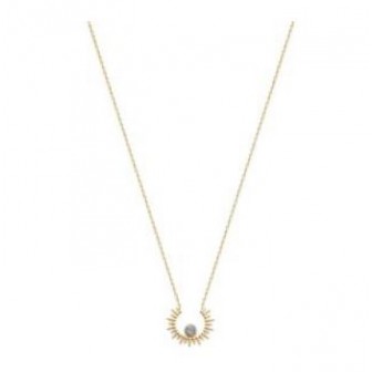 Collier plaqué-or 750/000 3 microns Labradorite VGY082