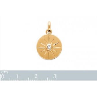 Pendentif plaqué-or 750/000 3 microns oz 2766310