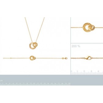 Bracelet plaqué-or 750/000 3 microns 92163918