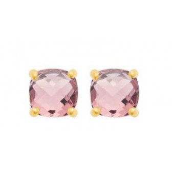 Boucles d'oreilles plaqué-or 750/000 3 microns pierres synthétiques 2VGY880