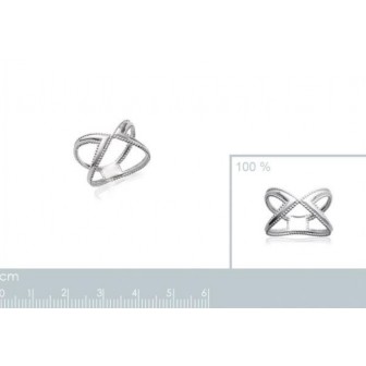 Bague argent rhodié 925/000 7271000