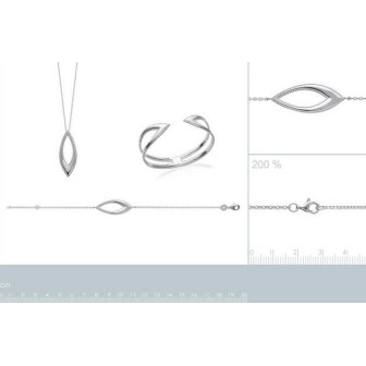 Bracelet argent rhodié 925/000 72162418