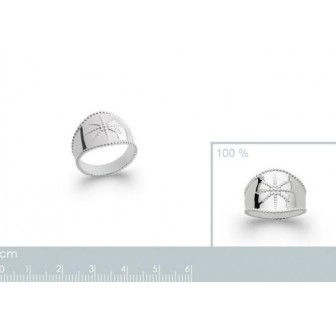 Bague argent rhodié 925/000 7273000