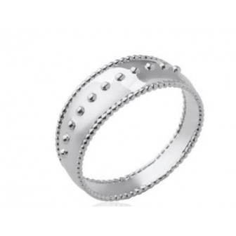 Bague argent rhodié 925/000 7CVB200