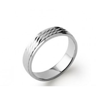 Alliance homme argent rhodié 925/000 72CVB005