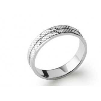 Alliance homme argent rhodié 925/000 72CVB005