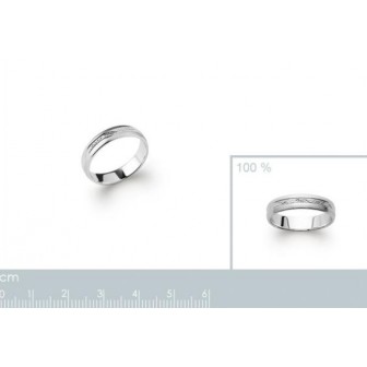 Alliance homme argent rhodié 925/000 72419005