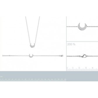 Collier argent rhodié 925/000 72149245