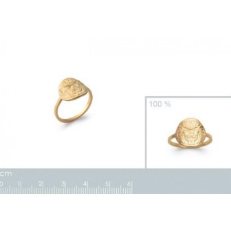 Bague plaqué-or 750/000 3 microns 2279400