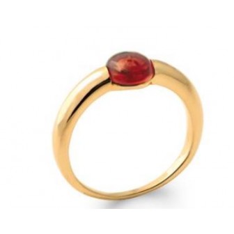 Bague plaqué-or 750/000 5 microns Pierre Grenat 2278720