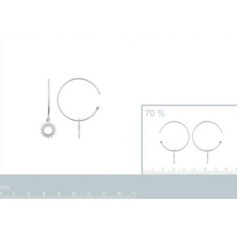 Créoles argent rhodié 925/000 7626300