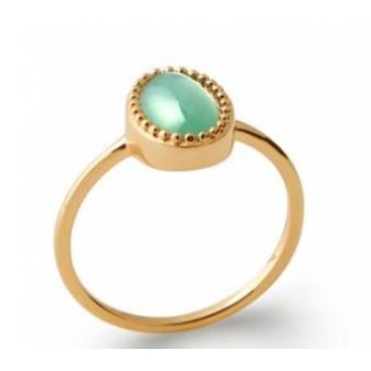 Bague plaqué-or 750/000 5 microns Aventurine 2276950