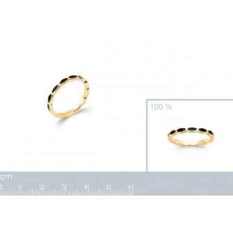 Bague plaqué-or 750/000 3 microns email 2283707