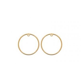 Boucles d'oreilles plaqué-or 750/000 3 microns 2566800