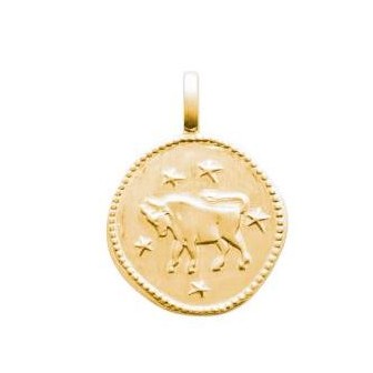 Pendentif plaqué-or 750/000 3 microns Taureau 27696004