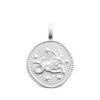 Pendentif argent 925/000 rhodié Capricorne 776VBN012