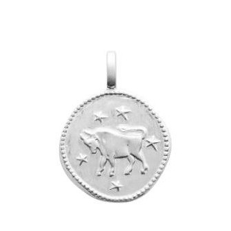 Pendentif argent 925/000 rhodié Taureau 77VBN004