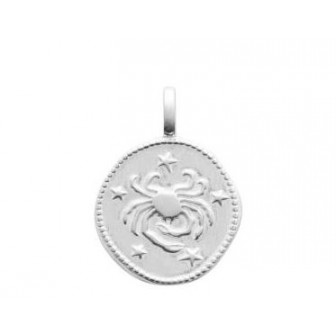 Pendentif argent 925/000 rhodié Cancer 77ASX006