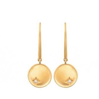 Boucles d'oreilles plaqué-or 3 microns constellation oz 2560810
