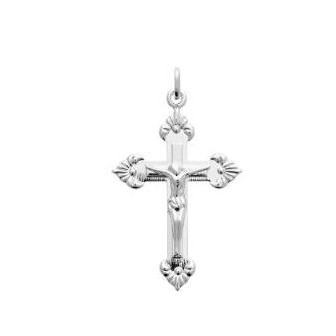 Pendentif argent rhodié 925/000 Croix 7768600