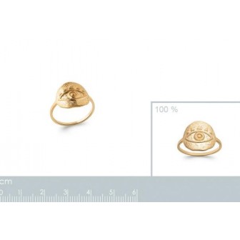 Bague plaqué-or 750/000 3 microns 2279100