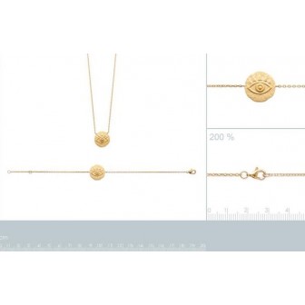 Collier plaqué-or 750/000 3 microns 92164845