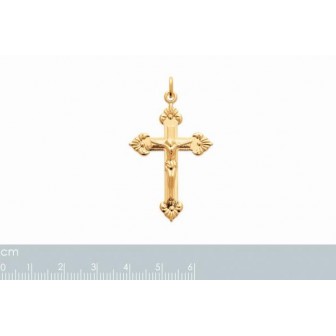 Pendentif plaqué-or 750/000 3 microns croix 2768600