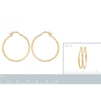 Créoles plaqué-or 750/000 3 microns 2626900