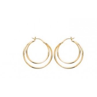 Créoles plaqué-or 750/000 3 microns 2ASX800