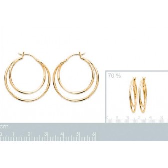 Créoles plaqué-or 750/000 3 microns 2626800