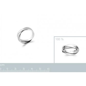 Bague argent 925/000 rhodiée