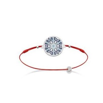 Cordon argent rhodié 925/000 email 891972