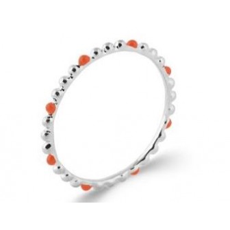 Bague argent rhodié 925/000 email 7283820