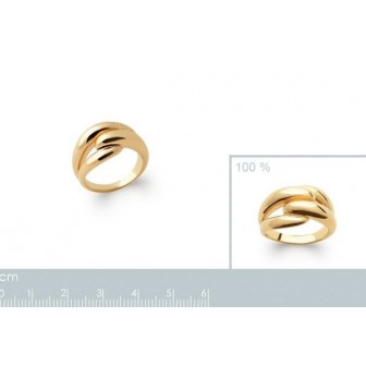 Bague plaqué-or 750/000 3 microns 2276400